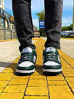 Nike SB Dunk Low Dark Green White хорошее качество кроссовки и кеды хорошее качество Размер 43