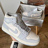 Nike Jordan 1 Retro High Blue White кроссовки и кеды хорошее качество Размер 36 хорошее качество