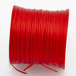 Гумка листкова для браслетів 1 мм Червоний +-60 м