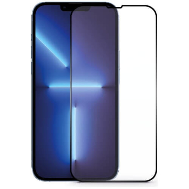 Захисне скло OG Lion Premium для iPhone 14 - 3D Perfect Protection Full Glue, Black