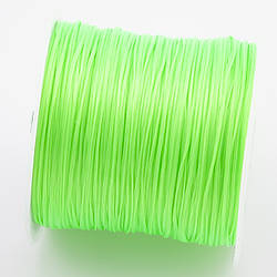 Гумка листкова для браслетів 1 мм Салатовий +-60 м