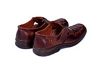 Мужские кожаные летние туфли Matador Brown хорошее качество