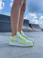 Nike Air Jordan Retro 1 Low Lime Light хорошее качество кроссовки и кеды хорошее качество Размер 36