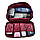 Дорожня косметичка, несесер у подорожі, органайзер для косметики Travel Case (бордовий), фото 5