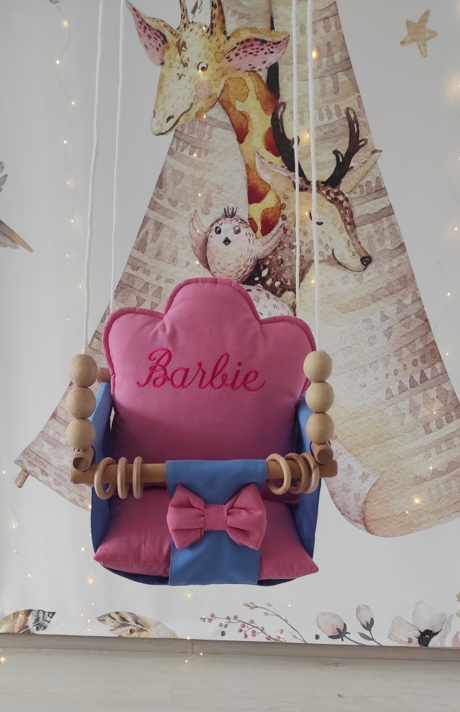 Підвісна гойдалка Лялька Барбі ( Barbie ), гойдалка для дітей