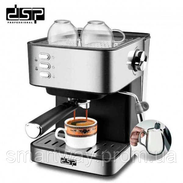 Кофеварка с капучинатором ESPRESSO COFFEE KA3091 для дома и офиса, универсальная кофемашина для вкусного кофе - фото 2 - id-p1946625410