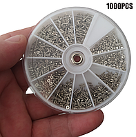 Маленькі Гвинтики M1;M1.2;M1.4;M1.6 з Гайками Нержавіюча Сталь Набір 1000 шт Spec (SP-0671001)