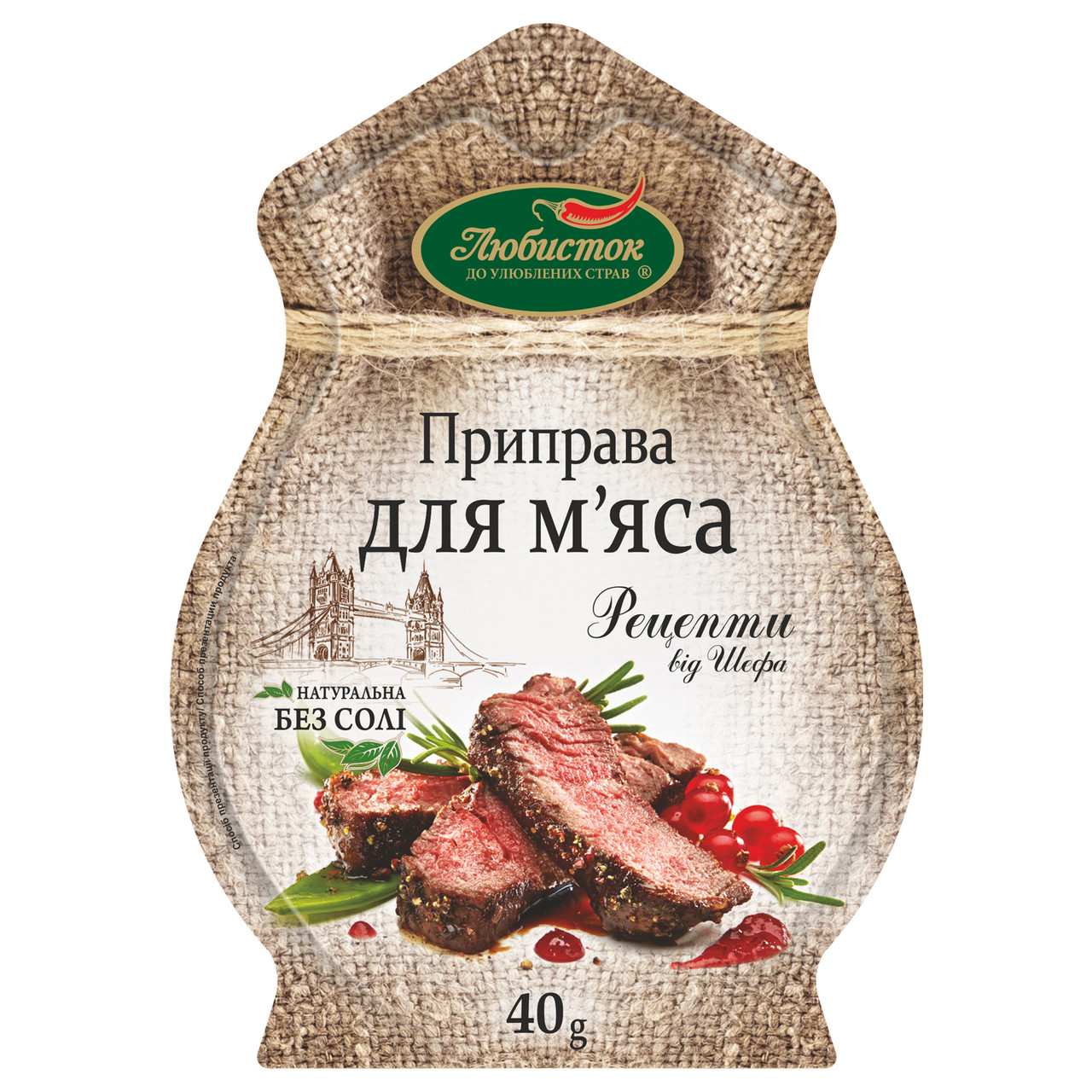 Приправа к мясу "Рецепты от шефа" Любисток 40 г (ID#1946627022), цена ...