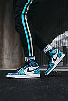 Nike Air Jordan 1 Retro High Tie-Dye хорошее качество кроссовки и кеды хорошее качество Размер 45