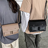 Сумка FILWHITEBAG прямокутна через плече крос-боді чорна, фото 7