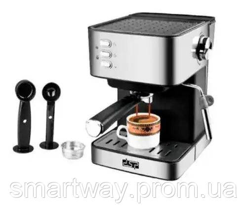 Рожковая кофемашина DSP ESPRESSO COFFEE KA3091 с капучинатором, электрическая кофемашина для дома - фото 6 - id-p1946632848