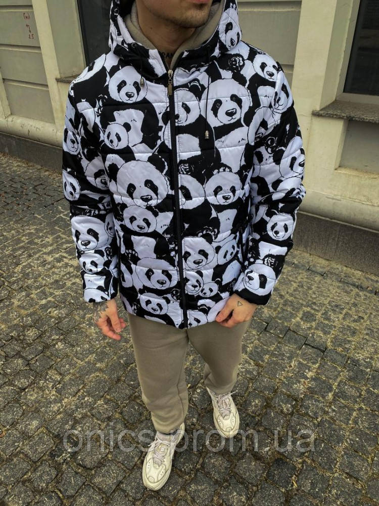 Куртка с милыми пандами 7-447 хорошее качество - фото 2 - id-p1946525781