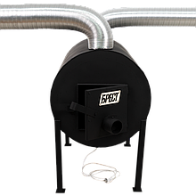 Дров'яна піч буржуйка Брест Про 500 плюс комплект із вентилятором