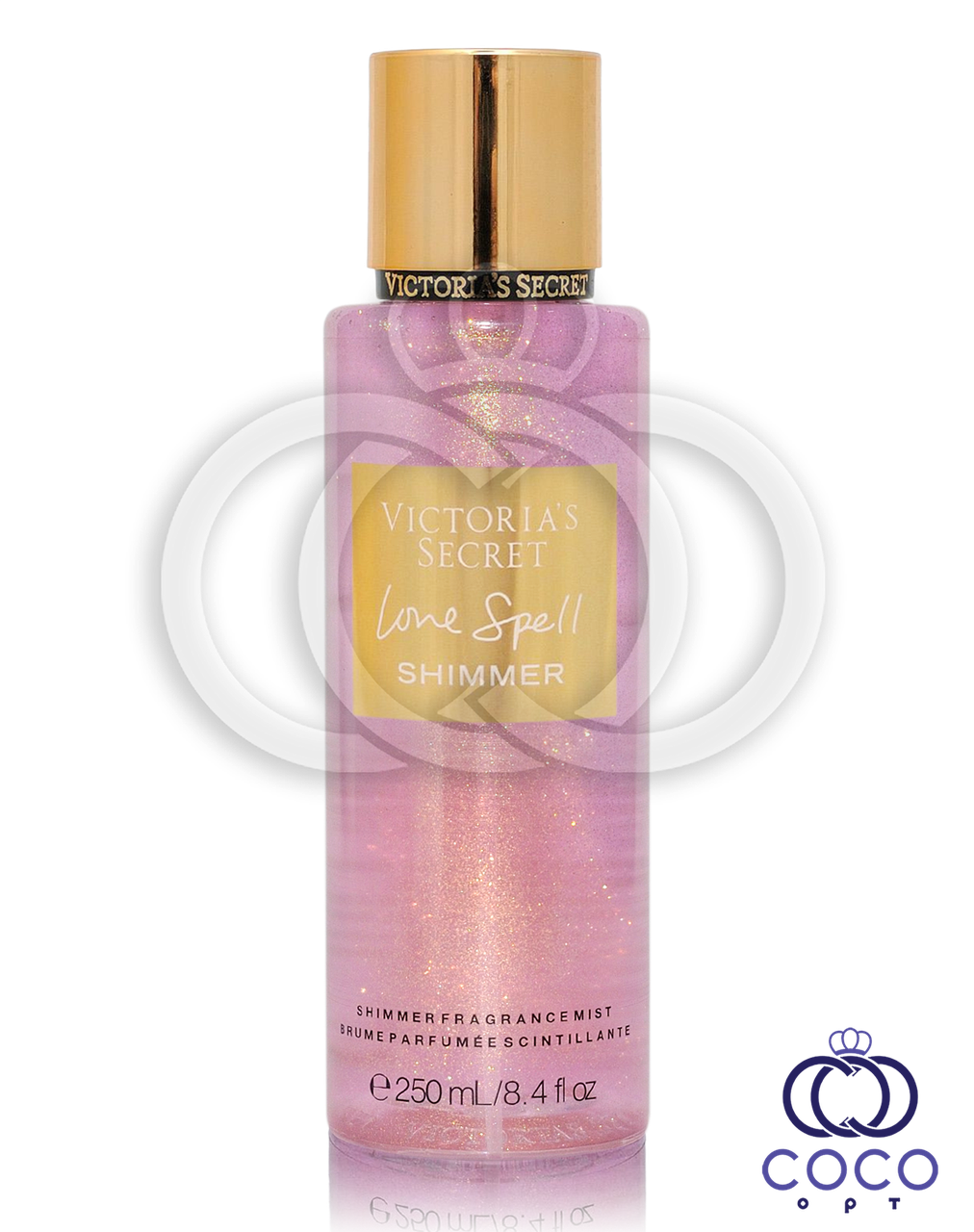 Парфумований спрей міст для тіла Victoria's Secret Love Spell Shimmer із шимером 250 ml, фото 1