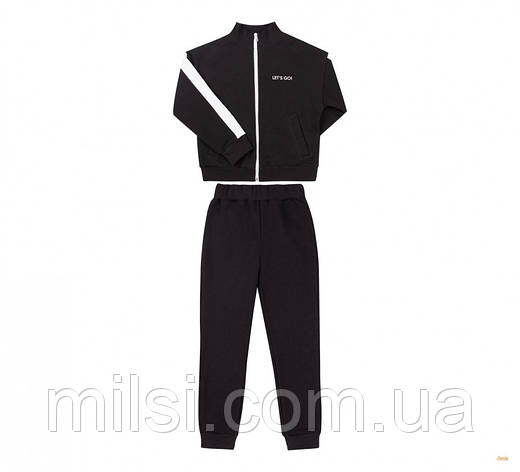 Костюм дитячий 140 Бембі КС730/Y00.трикотаж двунитка чорний, фото 1