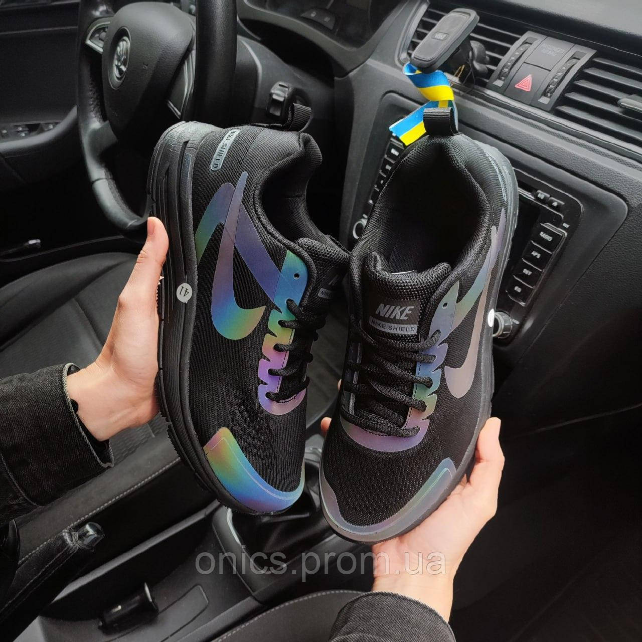 Чоловічі кросівки Nike Zoom Shield чорні (хамелеон) хорошее качество Размер 41(26см) - фото 5 - id-p1946575663
