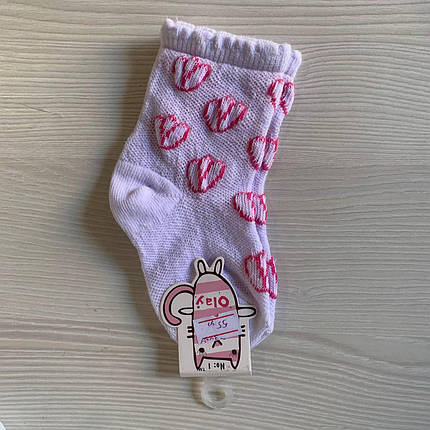 Шкарпеточки білі для дівчинки (1р) (YOLA.BABY.SHOP), фото 1