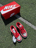 Nike SB Dunk Retro Medium Grey Red хорошее качество кроссовки и кеды хорошее качество Размер 38