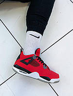 Nike Air Jordan Retro 4 Red Black White хорошее качество кроссовки и кеды хорошее качество Размер 40