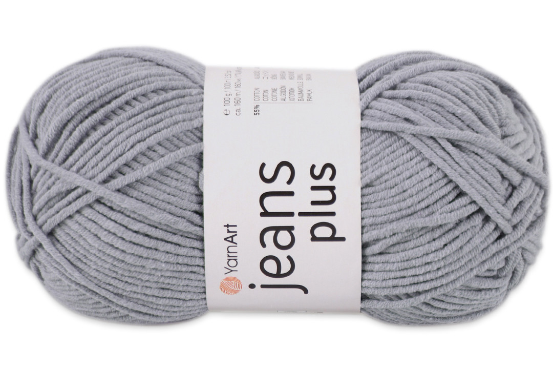 YarnArt Jeans Plus, Сірий No46, фото 1