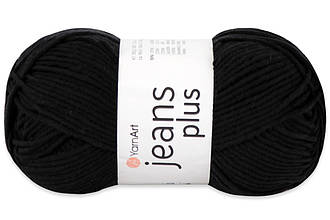 YarnArt Jeans Plus, Чорний No53