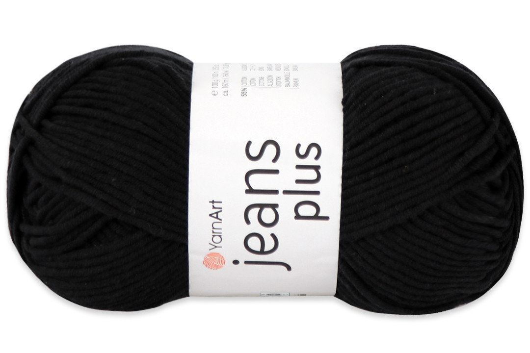 YarnArt Jeans Plus, Чорний No53