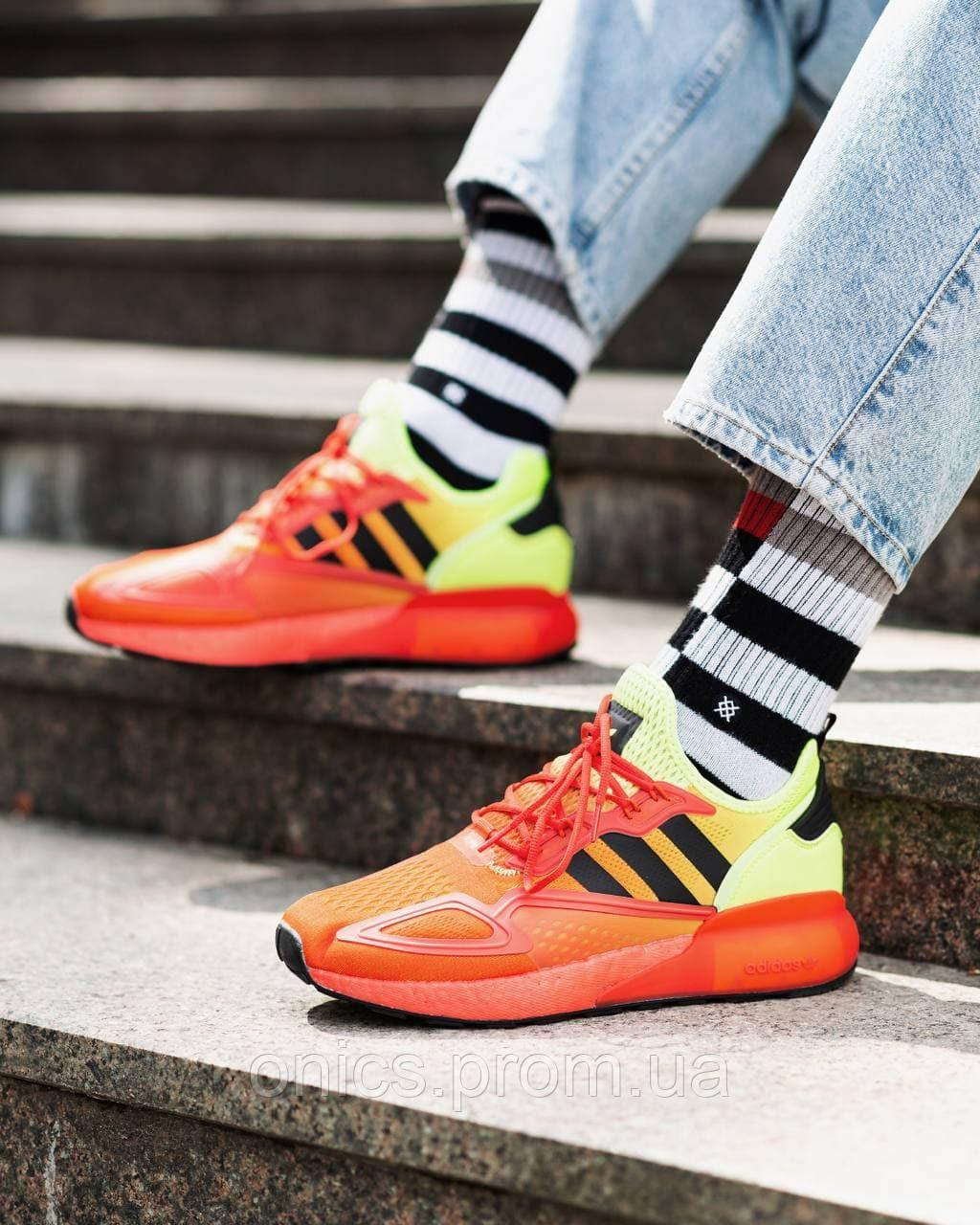 Adidas ZX 2K Boost Solar Yellow Hi-res Red хорошее качество кроссовки и кеды хорошее качество Размер 42 - фото 10 - id-p1946637265