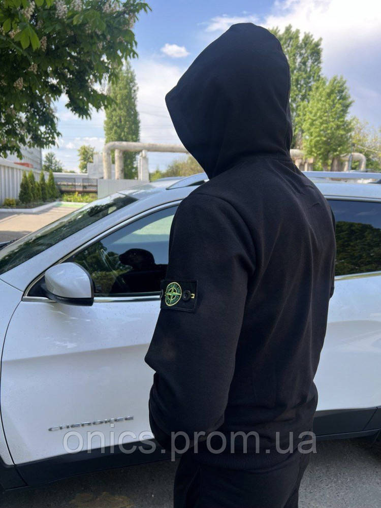 Костюм Stone Island черный хорошее качество - фото 6 - id-p1946556089