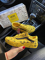 Vans Old Skool Snoopy Yellow Black хорошее качество кроссовки и кеды хорошее качество Размер 36