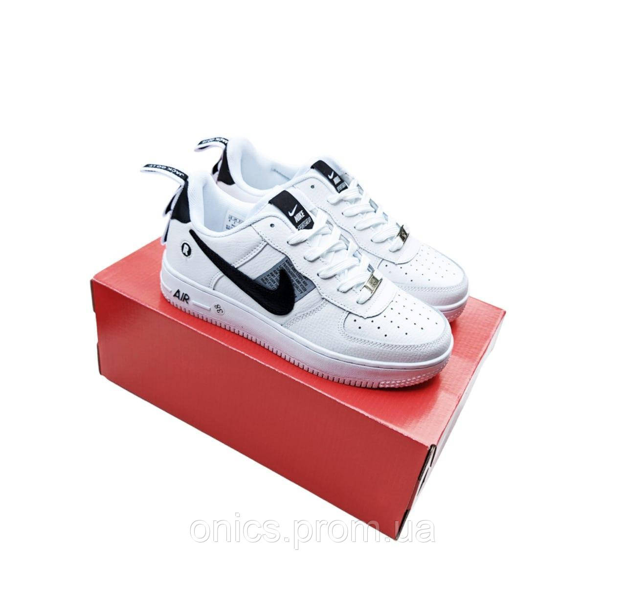 Жіночі кросівки Nike Air Force 1 Utility White/Black хорошее качество Размер 38(24см), - фото 2 - id-p1946575780