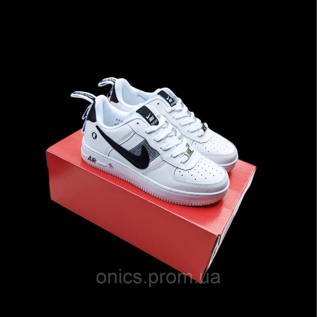 Жіночі кросівки Nike Air Force 1 Utility White/Black хорошее качество Размер 38(24см), - фото 5 - id-p1946575780