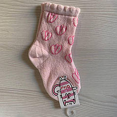 Шкарпеточки рожеві для дівчинки (1р) (YOLA.BABY.SHOP) Розовый