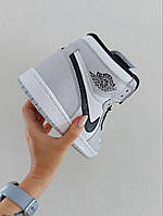Nike Air Jordan 1 Mid Light Smoke Grey v2 хорошее качество  кроссовки и кеды хорошее качество  Размер  37