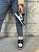 Nike Air Jordan Retro 1 High Black White хорошее качество кроссовки и кеды хорошее качество Размер 36