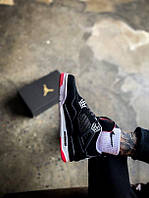 Nike Air Jordan Retro 4 Grey Black Red хорошее качество кроссовки и кеды хорошее качество Размер 36