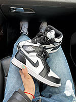 Nike Air Jordan 1 Retro Mid Black White хорошее качество кроссовки и кеды хорошее качество Размер 42