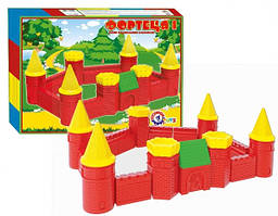 Набір будівельних елементів Фортеця 26 елементів ТехноК в коробці 44х32 см