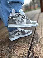 Nike Air Jordan Retro 1 Low Grey White 3 хорошее качество кроссовки и кеды хорошее качество Размер 36