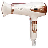 Фен з іонізацією Adler AD 2248 (2400 Вт, дифузор, концентратор, 2 швидкості, компактний), фото 4