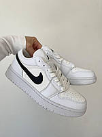 Nike Air Jordan Retro Low White Black хорошее качество кроссовки и кеды хорошее качество Размер 37