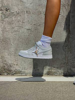 Nike Air Jordan Retro 1 Low Grey White 4 хорошее качество кроссовки и кеды хорошее качество Размер 36
