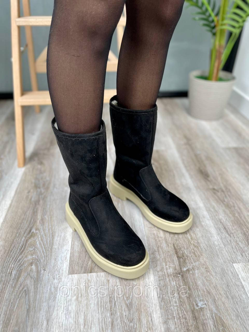 Suede Boots Short Black хорошее качество кроссовки и кеды хорошее качество Размер 36 - фото 6 - id-p1946579556