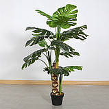 Штучна рослина Engard Monstera, 125 см (DW-21), фото 6