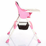 Дитячий стільчик для годування ROYAL BABY, рожевий, дитячі меблі для годування, фото 3