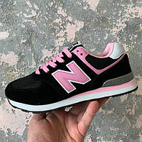 New Balance 574 Black Pink хорошее качество кроссовки и кеды хорошее качество Размер 40