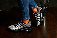 Nike Vapor Max Plus Black Grey Neon Green хорошее качество кроссовки и кеды хорошее качество Размер 41