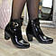 Черевики жіночі лакові чорні демісезонні. Розміри 36,37,39, фото 2