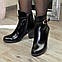 Черевики жіночі лакові чорні демісезонні. Розміри 36,37,39, фото 5