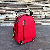 Детский качественный рюкзак сумка трансформер, сумочка мини рюкзак для девочек красный хорошее качество
