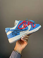 Nike SB Dunk x Off White Blue White хорошее качество кроссовки и кеды хорошее качество Размер 36